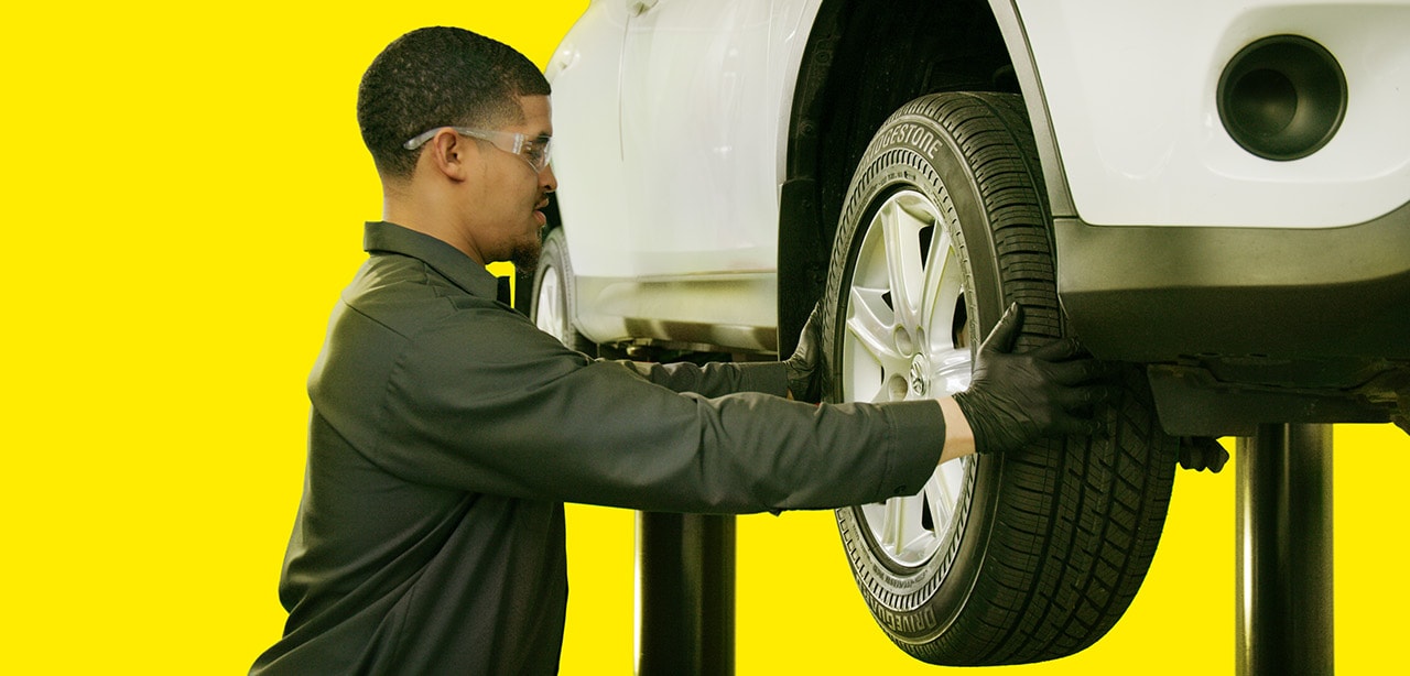 All the white chalk marks are where the tires leaking from the